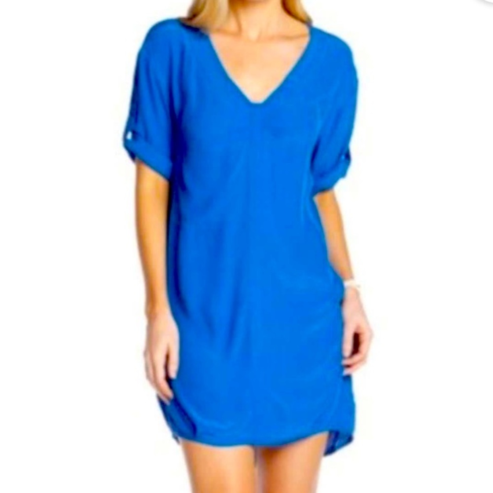 BCBG MAX AZRIA Rosetta Shift Dress in Larkspur Blue